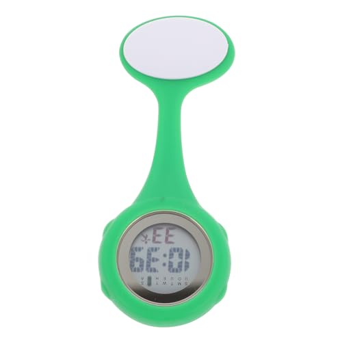 WOFASHPURET Krankenschwester-taschenuhr Mit Runden Abnehmbare Hängeuhr Aus Zinklegierung Und Silikon Große Digitalanzeige Für Klare Zeitanzeige Leicht Und Tragbar Für Täglichen Gebrauch von WOFASHPURET