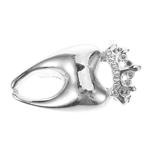 WOFASHPURET Kronenzahn Brosche Mit Strass Für Damen Und Herren Mantel-anstecknadel Stilvolle Strass-sicherheitsnadel Für Outfits Und Formelle Anlässe von WOFASHPURET