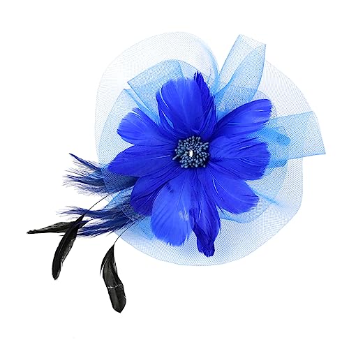 WOFASHPURET Kreativer Haarschmuck in Blumenform Haarclip Kopfbedeckung Netz Garn Kopfbedeckungen Für Party Hochzeit Cocktailparty Kostümparty Abschlussball Konzert von WOFASHPURET