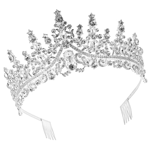 WOFASHPURET Krone für Braut Exquisites Tiara Stirnband aus Langlebigem Material für Hochzeit Abschlussball und Geburtstagsfeiern Haaraccessoire von WOFASHPURET