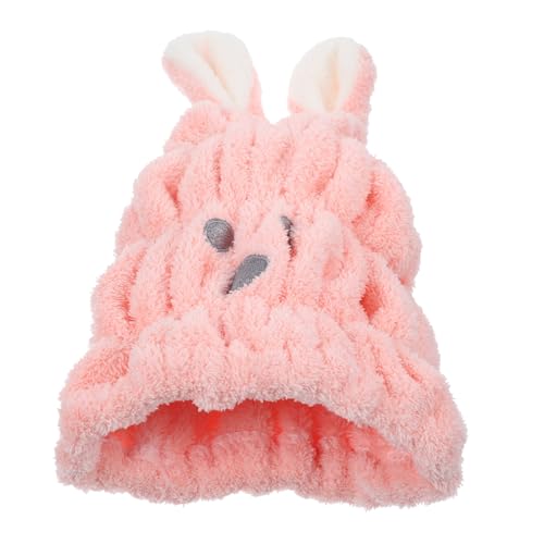 WOFASHPURET Kuschelige Cartoon Haartrockenkappe Aus Korallenfleece Schnelltrocknendes Handtuch Für Nasses Haar Für Zuhause Und Reisen Niedliches Design Mit Babyohren Für Zusätzlichen von WOFASHPURET