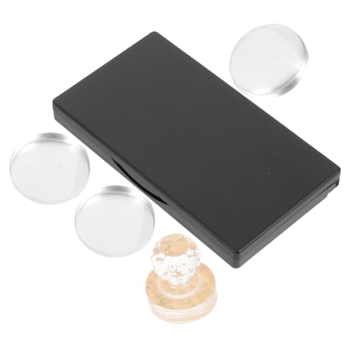 WOFASHPURET Leere Lidschattenpalette Rechteckig Schwarz mit Spiegel Wiederverwendbar Stabil für DIY Make up Lidschatten Concealer Aufbewahrung für Reisen von WOFASHPURET