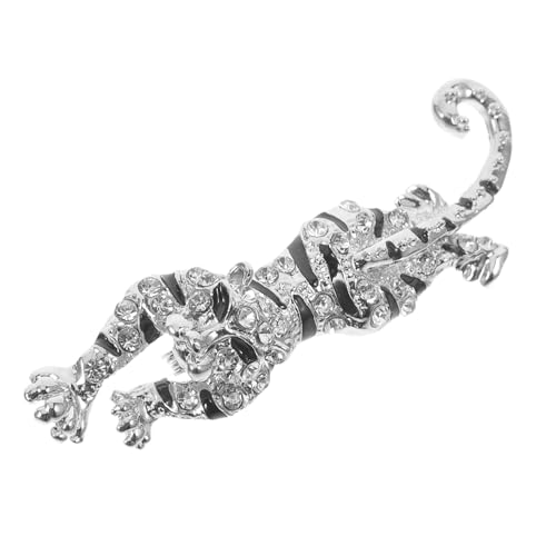 WOFASHPURET Leoparden Brosche Tierbrosche für Damen Metallbrosche mit Kristallbesetztem Design für Weihnachten oder Besonderen Anlässe von WOFASHPURET