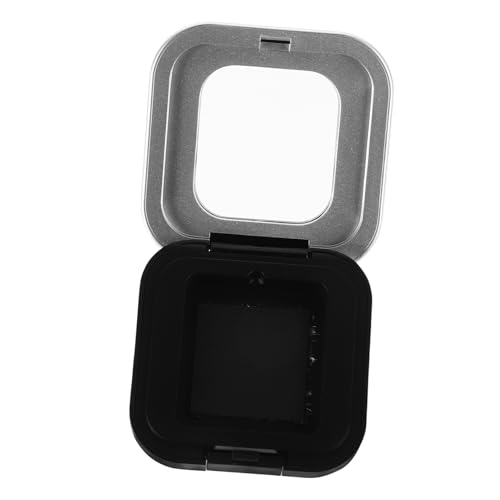 WOFASHPURET Lidschatten-box Einzelnes Lidschattenetui Behälter Für Make-up-lidschatten Leere Puderdose Kleiner Pulverbehälter Mini-lospulverbehälter Make-up-puder-behälter Plastik Schwarz von WOFASHPURET