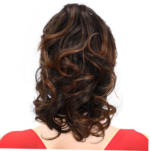 WOFASHPURET Lockiger Pferdeschwanz Haarverlängerung Clip Leichte Synthetische Extensions Natürlicher Look Einfach Anzubringen Komfortabel für Damen Wellenstil von WOFASHPURET