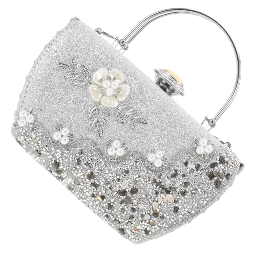 WOFASHPURET Abend-clutch Mit Strasssteinen Und Blumenmuster Glitzer-geldbörse Für Damen Glitzerndes Accessoire Für Hochzeit Abschlussball Und Formelle Anlässe von WOFASHPURET