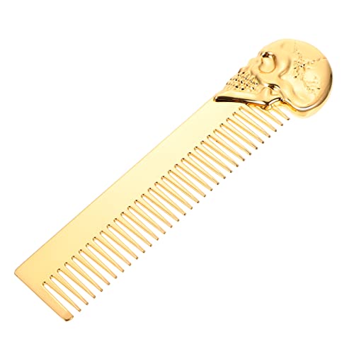 WOFASHPURET Tragbarer Bartkamm Im Totenkopf-design Friseurkamm Für Haushalt Schnurrbartkamm Zum Kämmen Und Stylen Dekorativer Kamm Für Männer von WOFASHPURET