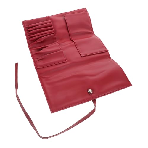 WOFASHPURET Make-up-Pinsel-roll-up-Organizer Tragbare Aufbewahrungstasche Aus Pu-Material Schmutz Und Wasserabweisend Für Reisen Und Heimgebrauch Schützender Pinselhalter von WOFASHPURET