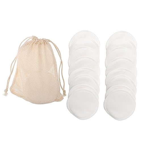 WOFASHPURET Make-up-entferner-pads Aus Bambusfaser Mit Baumwollnetzbeutel Und Papierbox Praktisch Für Alltagshygiene von WOFASHPURET