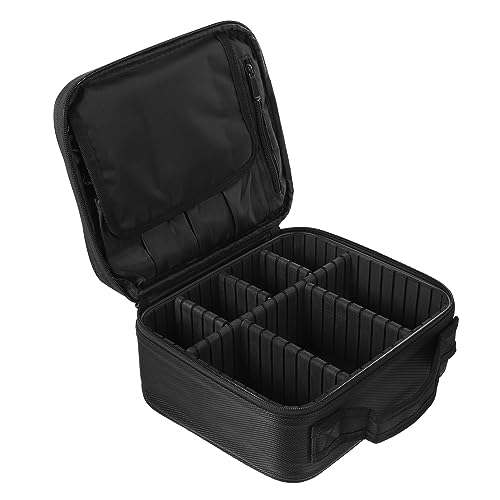 WOFASHPURET Mehrlagige Kosmetiktasche Tragbarer Reise Waschbeutel Schwarz Für Frauen Und Männer Für Reisen Und Badezimmer Organisation von WOFASHPURET