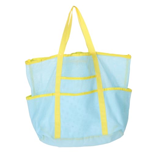 WOFASHPURET Mesh Strandtasche Mit Atmungsaktivem Design Tragbare Wasch Und Reiseorganisation Multifunktionale Aufbewahrungstasche Für Damen Faltbare Strandtasche Für Sommeraktivitäten von WOFASHPURET