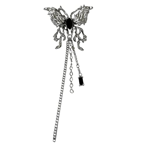 WOFASHPURET Metallbrosche Schmetterling mit Quaste Langlebiger Ansteckpin für Anzug Hut Kleidungsdekoration Modischer Lapel Pin für Damen Vielseitiges Accessoire für Party und Alltag von WOFASHPURET