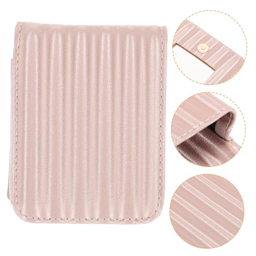 WOFASHPURET Mini Lippenstiftetui Mit Laschen Und Spiegel Aufbewahrungstasche Für Lippenstifte Organizer Für Make-up Tragbar Für Handtasche Aus Hochwertigem Material Gefertigt von WOFASHPURET
