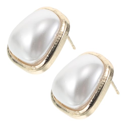 WOFASHPURET Ohrringe Mit Minimalistischem Geometrischem Design Ohrstecker Mit Kunstperlen Modische Ohrringe Für Damen Im Französischen Retro-stil von WOFASHPURET