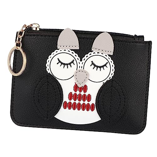 WOFASHPURET Kartenhalter Eulen-geldbörse Für Damen Cartoon-Design Pu- Taschengeldbörse Kreditkartenhalter Mädchengeldbörse Kleine Geldbörse Damengeldbörse Mit Schlüsselanhänger von WOFASHPURET