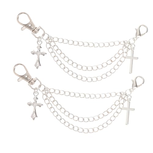 WOFASHPURET Multi Layer Schuhkette Dekorativ Abnehmbar Modisch für Sneaker Weiße Schuhe Fußkettchen Leicht Stilvoll für Alltag Party Zubehör von WOFASHPURET