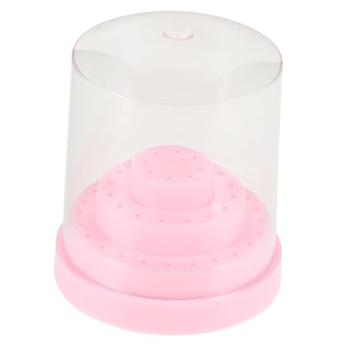 WOFASHPURET Nagelbohrer-halter Aus Kunststoff Aufbewahrungsbox Für Nagelschleifköpfe Organizer Mit Löchern Für Maniküre-werkzeuge Tragbar Und Praktisch Für Salon Und Heimgebrauch von WOFASHPURET