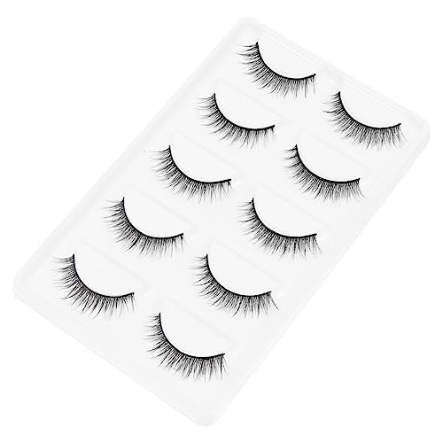 WOFASHPURET Natürliche Make-up-wimpern 5 Paar Feine Wimpern Großpackung Für Frauen Und Mädchen von WOFASHPURET