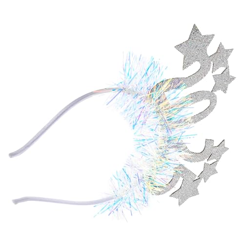 WOFASHPURET Neujahr Haarreif mit Glitzer Stern Pailletten Bequemes Stirnband für Silvesterpartys und Abschlussfeiern Tragbar und Leicht Festliches Design für Unvergessliche Feiern von WOFASHPURET