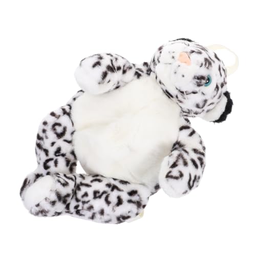 WOFASHPURET Niedlicher Plüsch Tier Rucksack Für Junge Mädchen Cartoon Tasche Mit Leopard Genug Für Täglichen Gebrauch Als Puppe Oder Rucksack Tragbar von WOFASHPURET