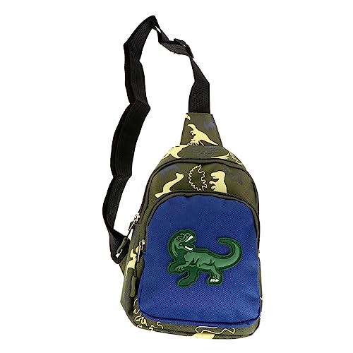 WOFASHPURET Nylon Crossbody Bag Cartoon Dinosaur Junge Mädchen Tasche Brusttasche Umhängetasche Beutel Schultergurt Für Snacks Handys Schlüssel Aufbewahrung von WOFASHPURET