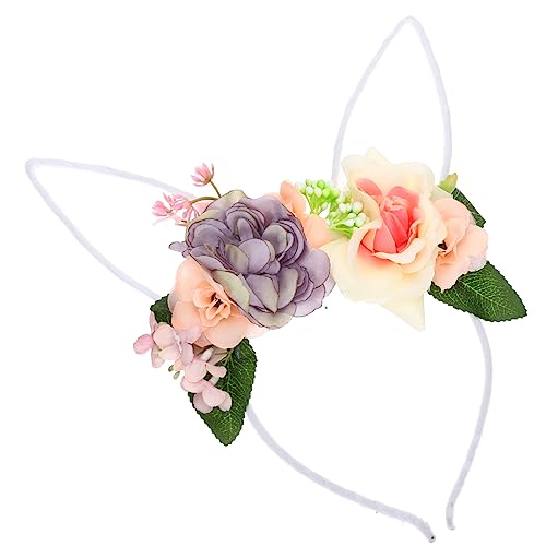 WOFASHPURET Ostern Stirnband Bulk-stirnbänder Stirnband Für Mädchen Mädchenkleidung Ostern Haarschmuck Hasenohren Kostüm Mädchen-outfits Haarschmuck Für Mädchen Stoff Kopfbedeckung Die Blumen von WOFASHPURET