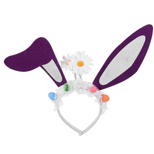 WOFASHPURET Ostern Stirnband Cartoon-stirnband Osterhasen-stirnband Tier-party-stirnband Hasenohren Für Erwachsene Osterkostüm Süße Tierstirnbänder -haarband Kind Plastik Kleidung Mädchen von WOFASHPURET