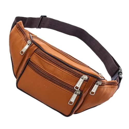 WOFASHPURET Hüfttasche Outdoor Für Herren Handy-Aufbewahrungstasche Mit Multifunktionalem Design Lauftasche Aus Hochwertigem Pu-Material Robust Und Wasserabweisend Für Reisen Und Training von WOFASHPURET