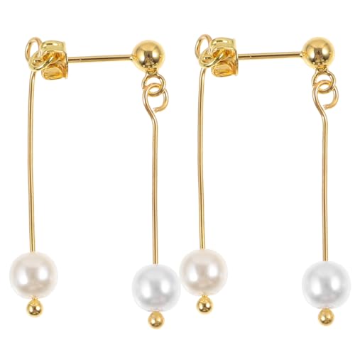 WOFASHPURET Perlenohrringe Damen Ohrstecker Elegant Schlicht Vielseitig Tragbar Sicherer Halt für Frauen und Mädchen für Alltag und Festliche Anlässe von WOFASHPURET