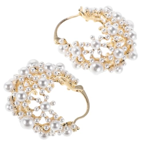 WOFASHPURET Perlenohrringe Mit Französischem Haken Für Damen Vintage-schmuck Geometrisches Design Leichte Materialien Handwerkskunst Modisches Accessoire Für Alltags Und von WOFASHPURET