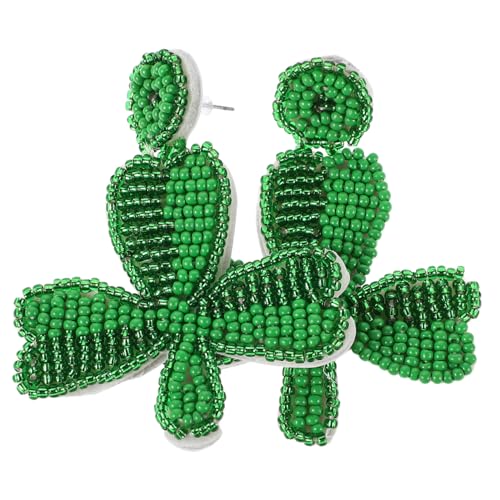 WOFASHPURET Perlenohrringe Zum Patrick's Day Irische Kleeblatt-ohrringe Für Damen Verleihen Ihrem Outfit von WOFASHPURET