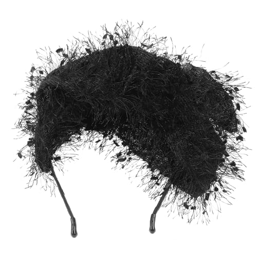 WOFASHPURET Retro-stirnband Schwarzes Haarband Aus Seide Zum Schlafen Steampunk-hut Kopfbedeckung für Teepartys Der Braut von WOFASHPURET