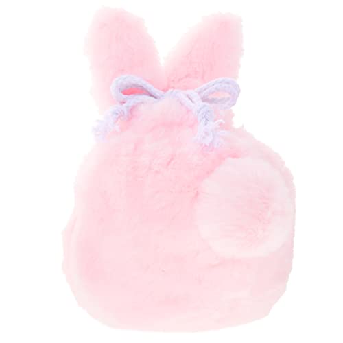 WOFASHPURET Plüsch Kosmetiktasche Für Damen Makeup Aufbewahrungstasche Im Süßen Hasen Design Toilettenspeicherbeutel Für Kosmetik Und Persönliche Gegenstände von WOFASHPURET