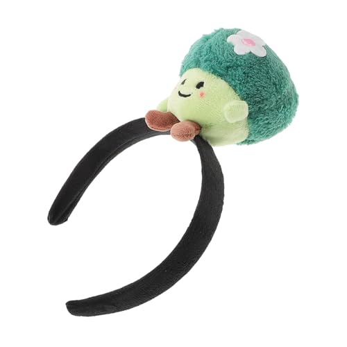 WOFASHPURET Plüsch Haarband Mit Cartoon-gemüse Design Stirnband Zum Spa-gesichtswaschen Realistisches Brokkoli-kopfstück Cartoon Gemüse Accessoire Make-up Haar Stirnband Für Anziehkostüme von WOFASHPURET