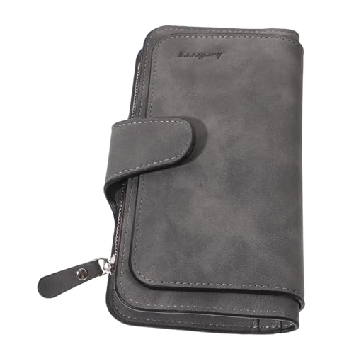 WOFASHPURET Pu-langgeldbörse Für Damen Dreifach Gefaltete Tasche Mit Druckknopfverschluss Vielseitige Geldbörse Für Schule Shopping Und Alltag Mit Mehreren Kartenfächern Und Praktischem von WOFASHPURET