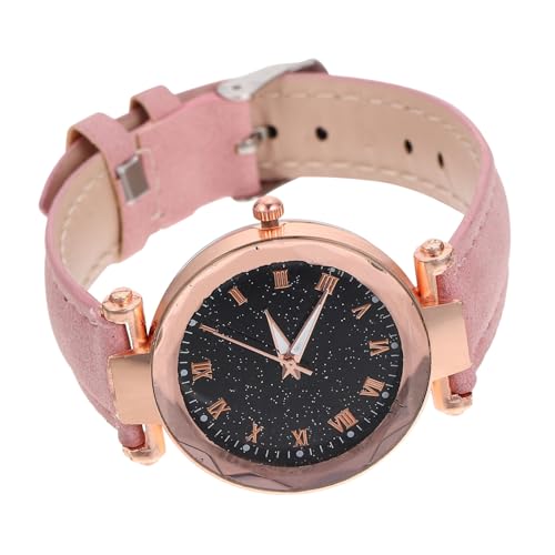 WOFASHPURET Damen Armbanduhr Mit Verstellbarem Lederarmband Elegante Quarzuhr Mit Römischem Ziffernblatt Und Multifunktionalem Design Für Täglichen Gebrauch Und Besondere Anlässe von WOFASHPURET