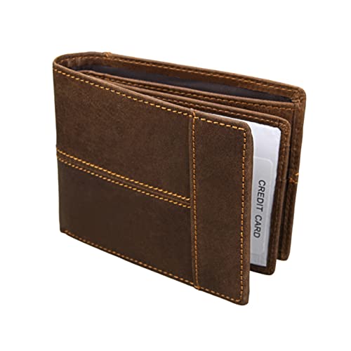 WOFASHPURET 1stück Mad Short Wallet -sichere Geldbörse Retro Klassisches Design Praktische Brieftasche Für Alltag Und Farbe Braun von WOFASHPURET