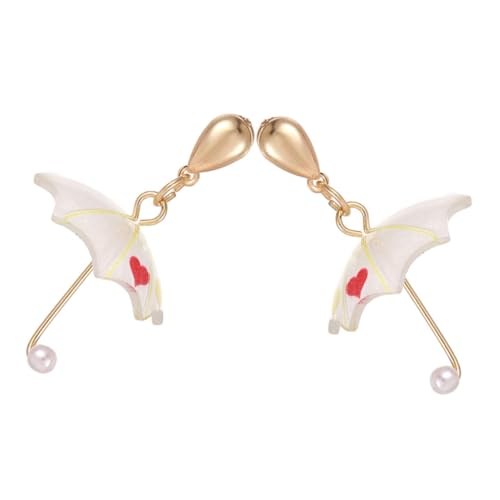 WOFASHPURET Regenschirm Ohrringe Damen Tropfenform Cartoon Ohrhänger Sommer Schmuck für Frauen Mädchen Modisch Leicht und Wasserfest von WOFASHPURET