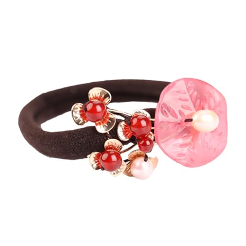 WOFASHPURET Haargummi Vintage Pferdeschwanz Seil Haarseil Für Frauen Mädchen Mit Achat Haargummi Für Lockiges Oder Glattes Haar Elegantes Retro Design Passend Für Jeden Anlass WOFASHPURET Haargummi Vintage Pferdeschwanz Seil Haarseil Für Frauen Mädchen Mit Achat Haargummi Für Lockiges Oder Glattes Haar Elegantes Retro Design Passend Für Jeden Anlass von WOFASHPURET