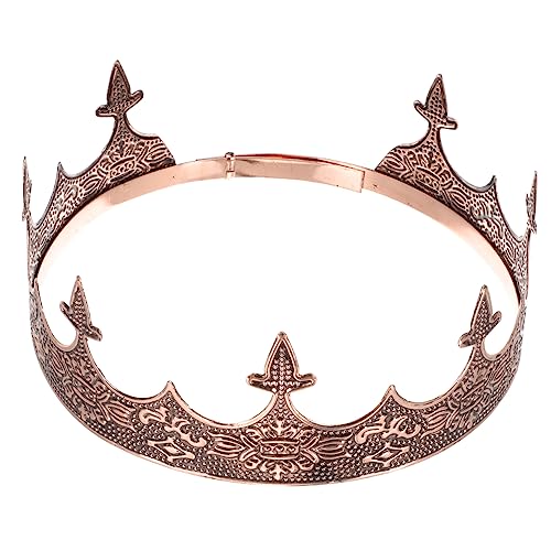 WOFASHPURET Retro Herren Krone für Cosplay Haarschmuck Accessoire für Partys Hochzeiten und Auftritte Kopfbedeckung Antikem für Königliche Looks von WOFASHPURET
