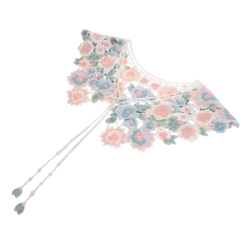 WOFASHPURET Retro Spitze Falscher Kragen Mit Blumenmuster Abnehmbarer Dekorationskragen Für Damen Und Mädchen Für Blusen Und Kleider von WOFASHPURET