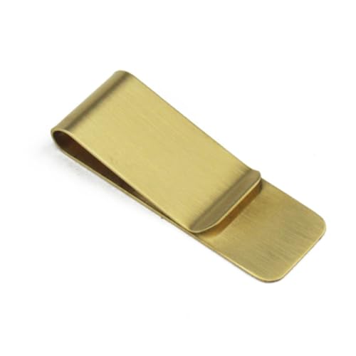 WOFASHPURET Retro Vintage Messing Geldbeutel Clip Für Bargeld Langlebiger Kredit Brieftasche Halter Mit Für Gravieren Als von WOFASHPURET