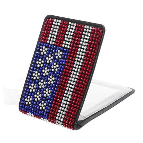 WOFASHPURET Rhinestone American Flag Car Document Holder Wasserfest Kratzfest Fahrzeug Zulassung Karten Organizer Für Führerschein Business Damen Herren von WOFASHPURET