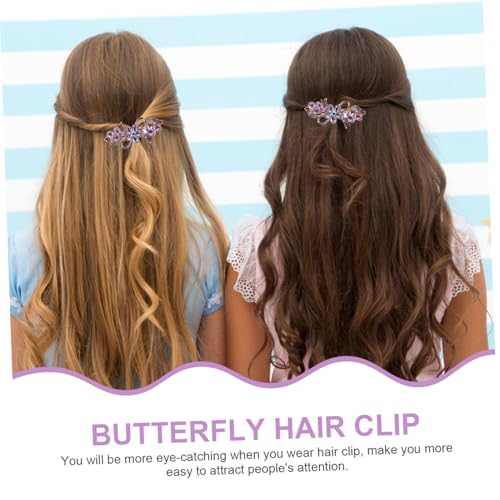 WOFASHPURET Rhinestone Frühling Haarspange Metall Haarschmuck für Damen Braut Haarklammer für Romantische Hochzeitsfrisuren und Lässige Pferdeschwanz Styles von WOFASHPURET