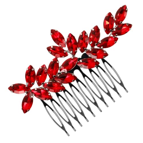 WOFASHPURET Rhinestone Haarkamm Brautschmuck Hochzeits Haarschmuck mit Glitzer Langlebiger Eleganter Seitenkamm für Braut und Brautjungfern Einfacher und Stilvolles Design von WOFASHPURET