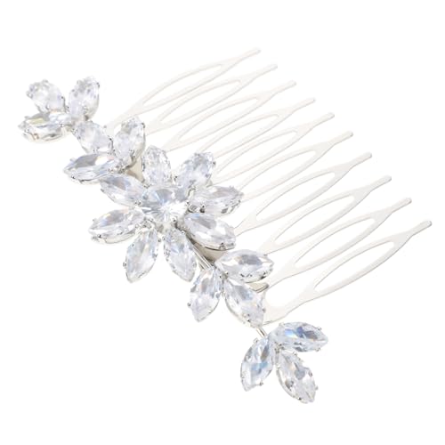 WOFASHPURET Rhinestone Haarkamm Für Braut Elegante Hochzeitsfrisur Für Hochzeiten Partys Und Besondere Anlässe Metallkamm Mit Strasssteinen Für Frauen Und Mädchen von WOFASHPURET