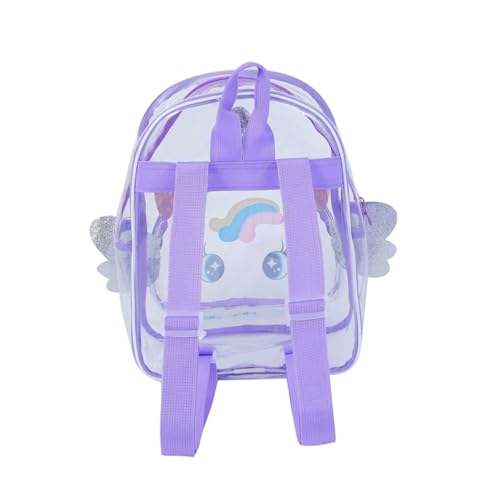 WOFASHPURET Rucksack Für Cartoon Design Mit Flügeln Für Schule Und Reisen Leicht Süßes Für Mädchen Farbton von WOFASHPURET