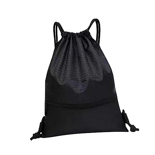 WOFASHPURET Rucksack Mit Kordelzug Für Herren Tragbare Sporttasche Unisex-Reisetasche Fitness-Rucksack Fürs Fitnessstudio Leicht Und Robust Mit Reißverschlussfach-Design von WOFASHPURET