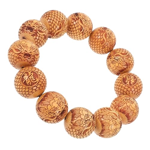 WOFASHPURET Buddhistisches Gebetsperlen-armband Aus Holzperlen Dekoratives Schnurarmband Aus Sandelholz WOFASHPURET Buddhistisches Gebetsperlen-armband Aus Holzperlen Dekoratives Schnurarmband Aus Sandelholz von WOFASHPURET