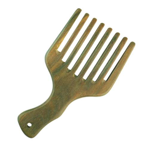 WOFASHPURET Sandelholz Haarpflegekamm Breitzahnig Statisch für Männer und Ergonomisches Design für Feines Dickes und Lockiges Haar Hält das Haar Ordentlich und Gepflegt von WOFASHPURET